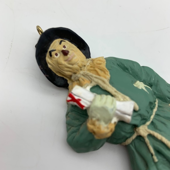 Vintage Kurt Adler Wizard of Oz The Scarecrow 'A Brain' Ceramic Ornament 2000 - Picture 4 of 8